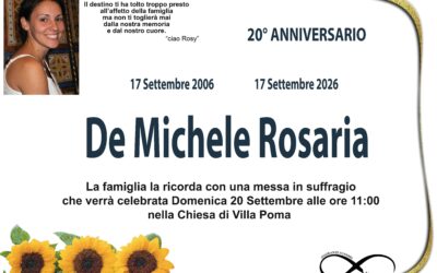 “ANNIVERSARIO” De Michele Rosaria