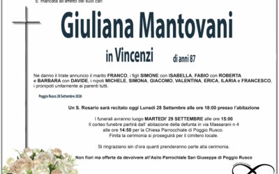 Giuliana Mantovani in Vincenzi