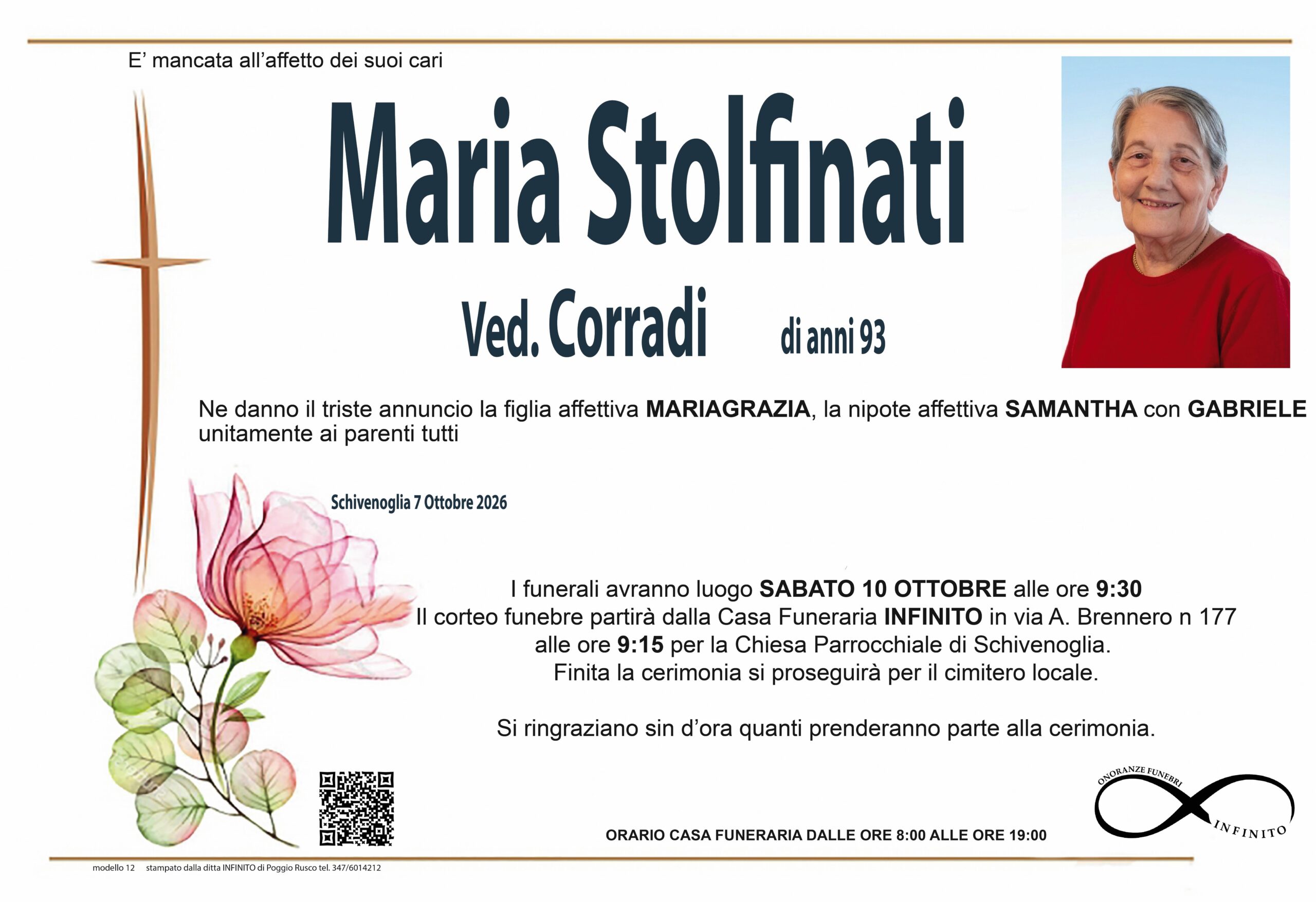 Stolfinati Maria epigrafi
